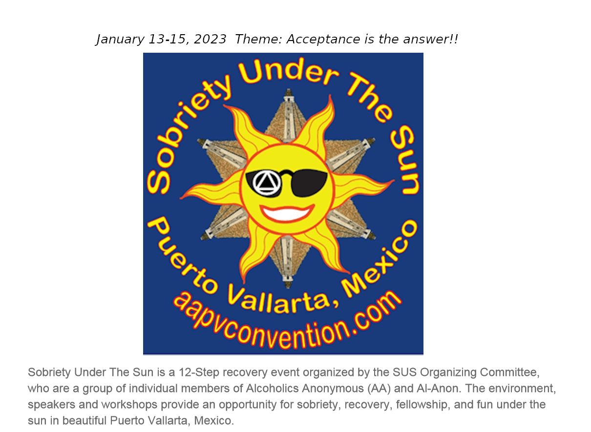 Sobriety Under The Sun 2024 Dates Jacqui Verina